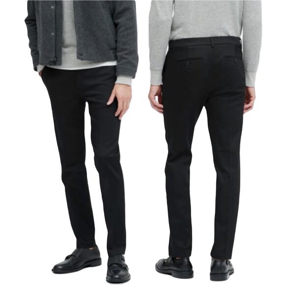 NWOT BANANA REPUBLIC Pants Men 32x20 Black Traveler Jean Slim Fit Cotton